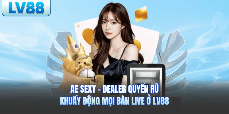 AE Sexy - Dealer Quyến Rũ Khuấy Động Mọi Bàn Live Ở LV88